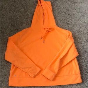 Orange fleece hoodie WORN ONCE